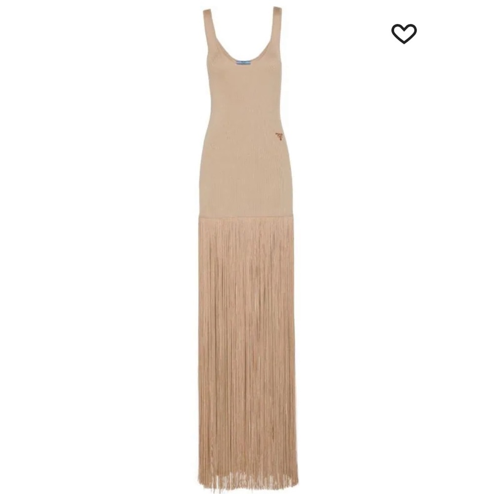 Prada fringed knit dress. Worn once. Size 42 or M.